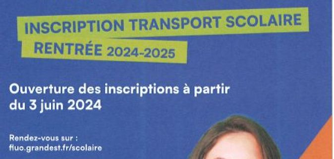 Inscription au transport scolaire 2024/2025